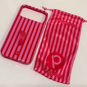 Red Striped iPhone 17 Pro Max Case (loopy) NWOT